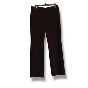 Loft Marisa Trouser Black Straight Leg Size 4 Career Minimalist